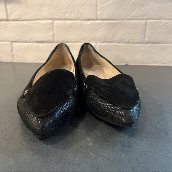 Alex Marie sz 6 Ryann black leather pointy toe ballet flats - Picture 9 of 15